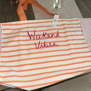 Loft Weekend vibes beach bag tote